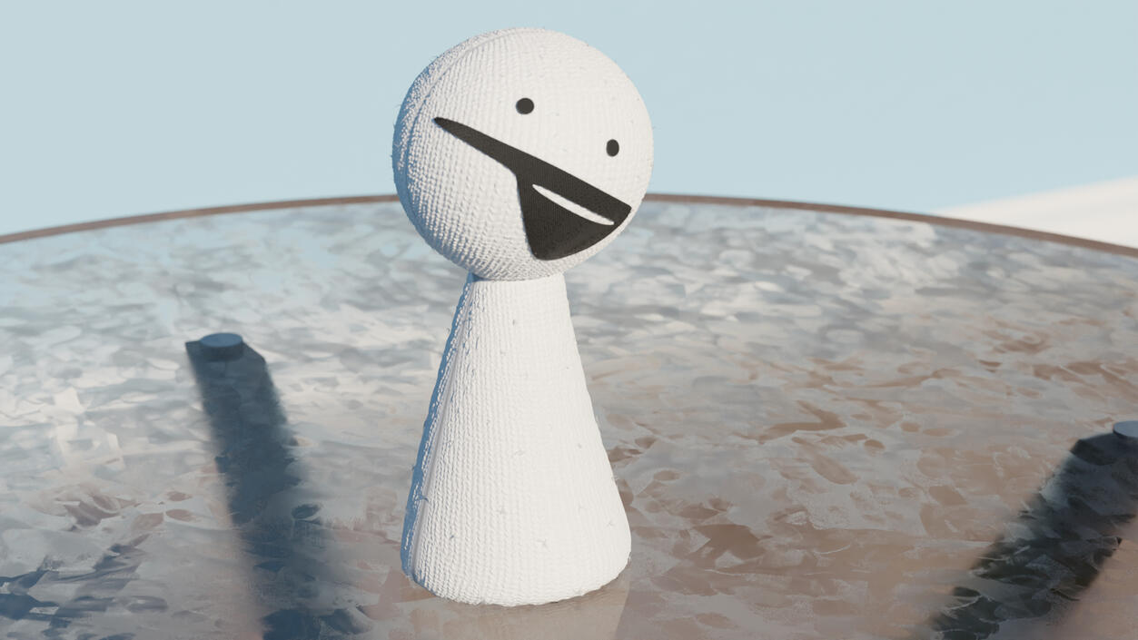 A Plushie, modelled and rendered