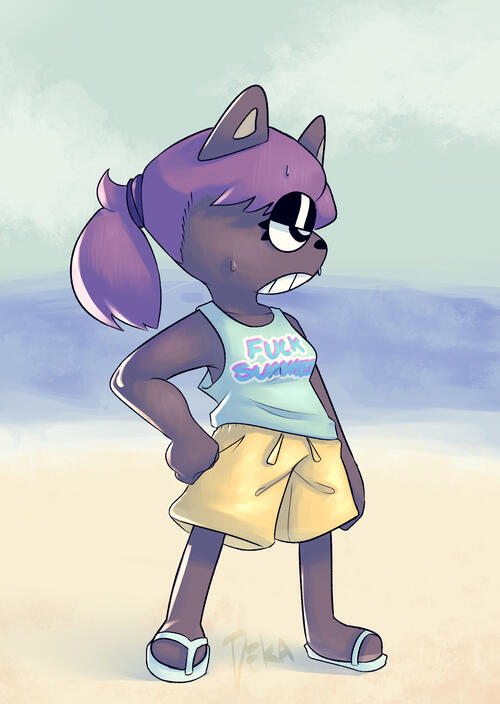 Adeline in summertime clothes